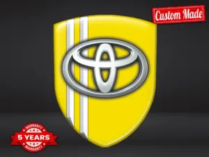 Toyota Personalized Logo Stickers Durable Limited Edition